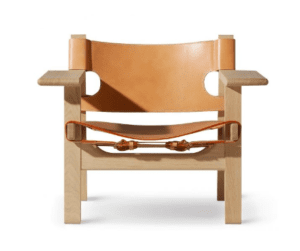 Den Spanske Stol - Eg Sæbe / Natur Læder