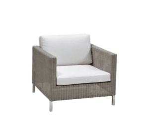 Connect - taube - loungestol - hvide hynder - schiang living