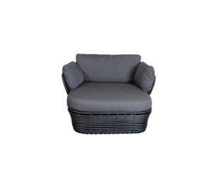 basket loungestol - graphite - front - schiang living