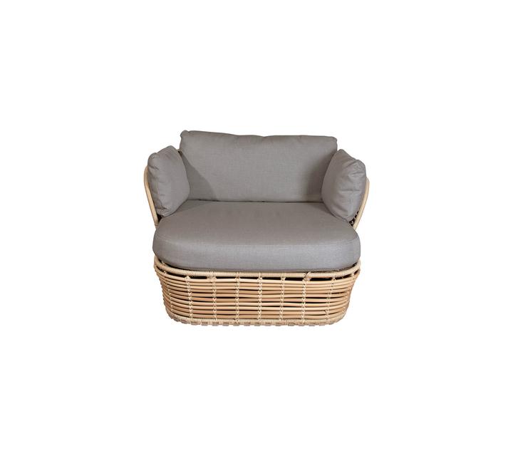 basket loungestol - natural - front - schiang living
